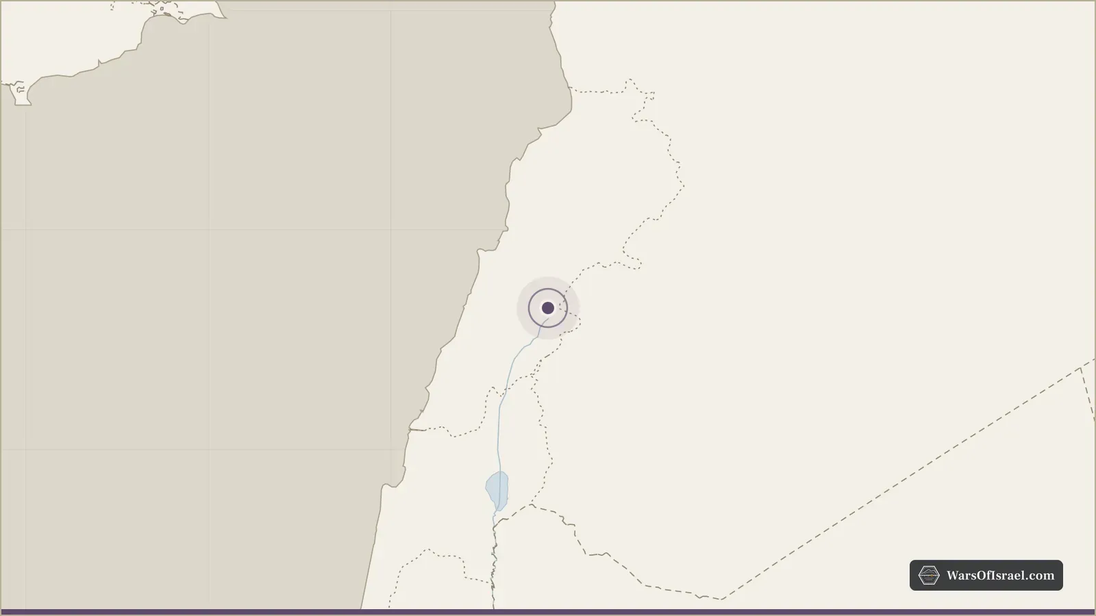 מפה של האזור שבה מסומן המיקום של סולטן יעקב